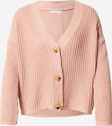 Hailys Knit Cardigan 'Kim' in Pink: front