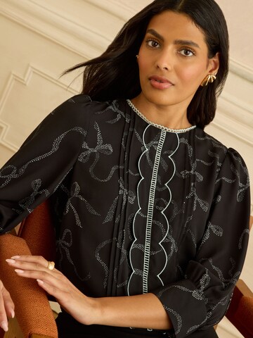 love & roses Bluzka w kolorze czarny
