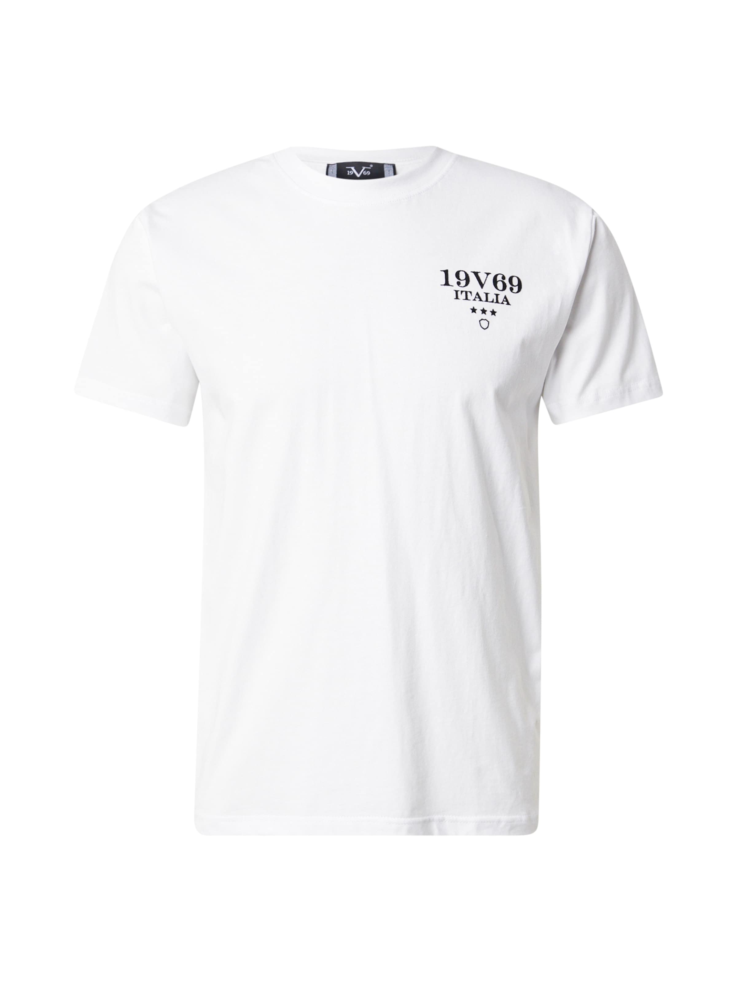 Maglietta 'Frank' di 19V69 ITALIA in bianco: frontale