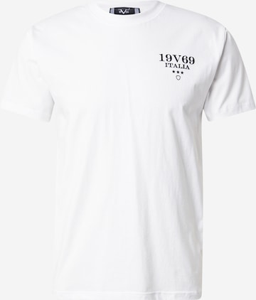 19V69 ITALIA Тениска 'Frank' в бяло: отпред