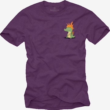 MAKAYA Shirt in Lila: Vorderseite