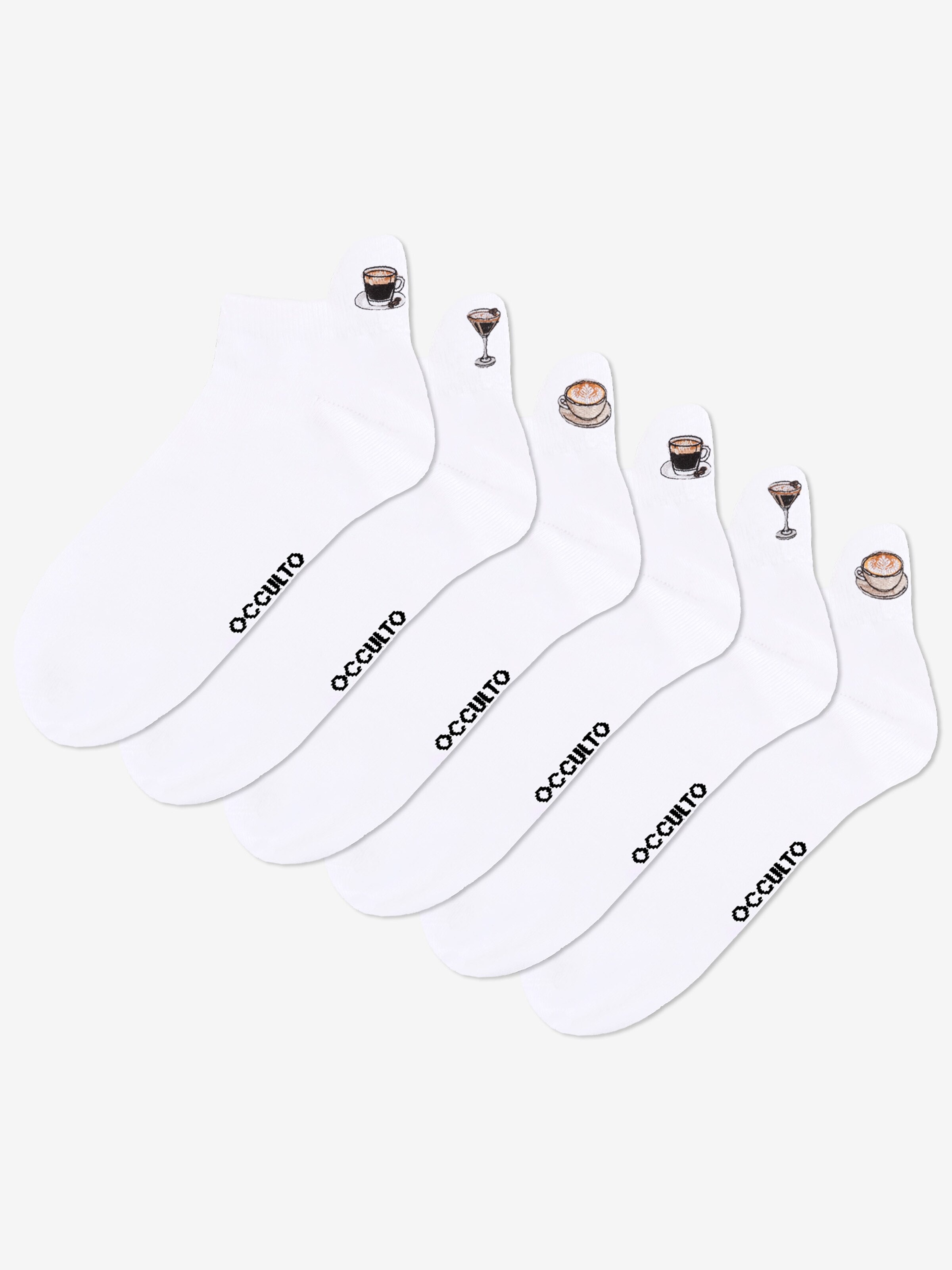 Occulto Socken 'Luca' in Braun: Vorderseite