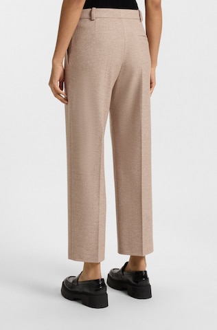 HUGO Loose fit Pleat-Front Pants 'Henore' in Beige