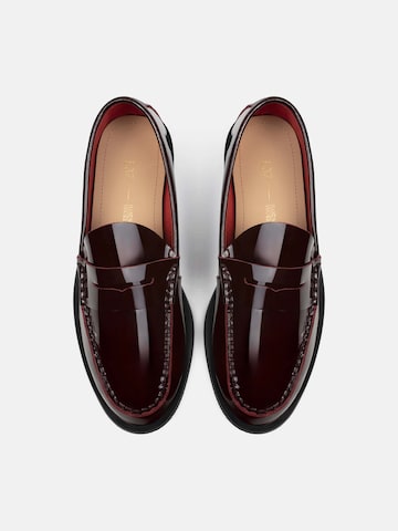 L37 HANDMADE SHOESSlip On cipele 'TO MAKE IT EASIER' - crvena boja