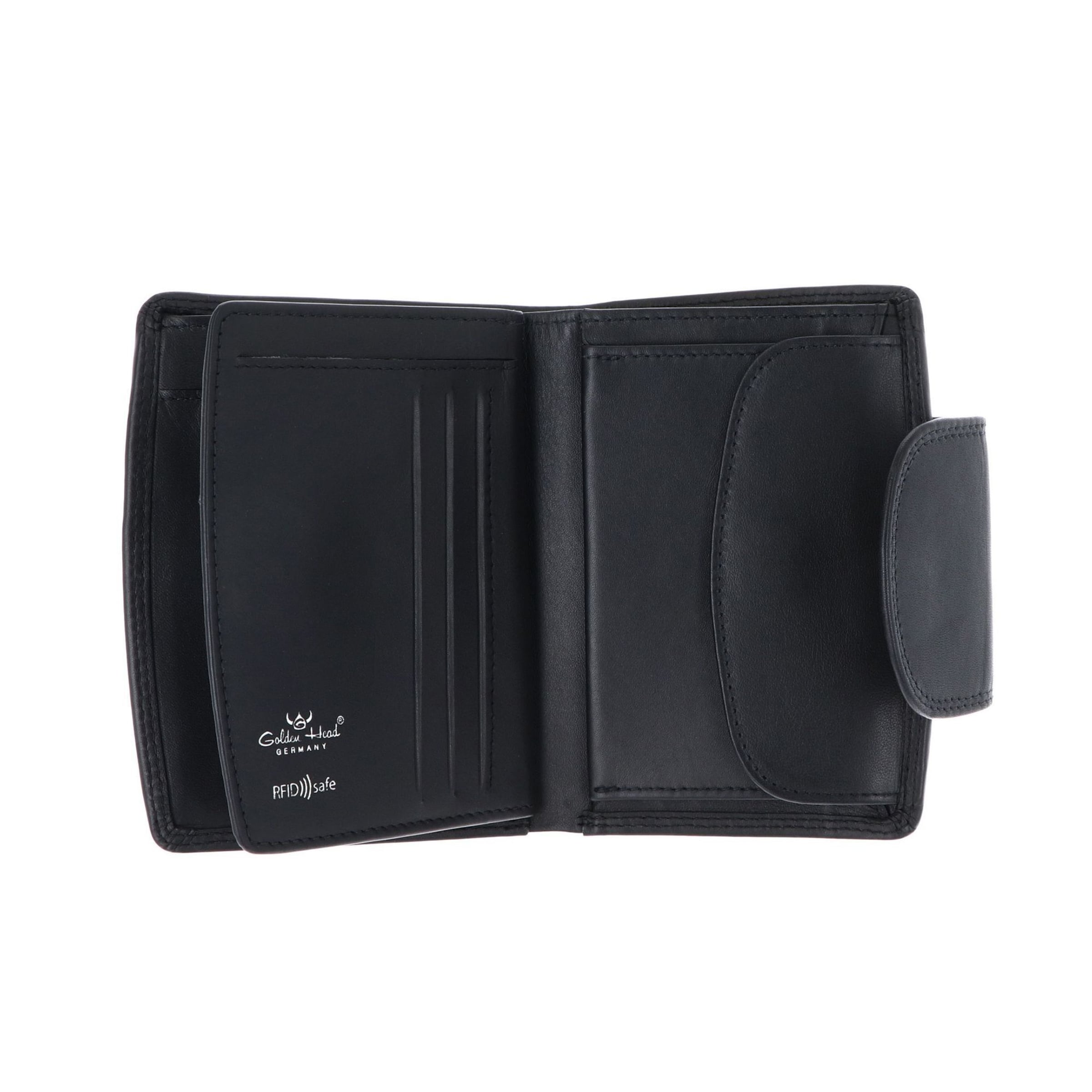 GOLDEN HEAD Wallet 'Polo' in Black