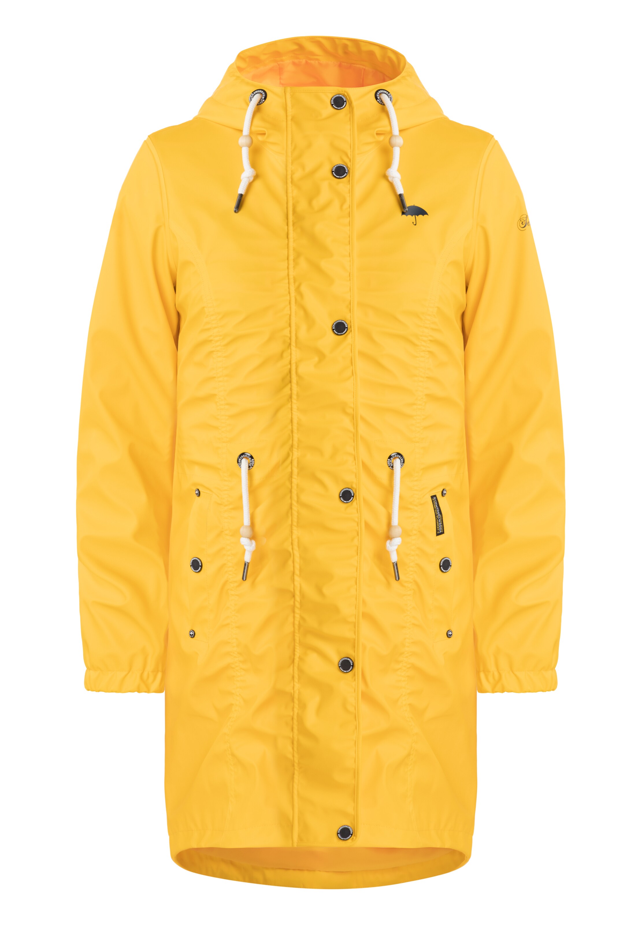 Schmuddelwedda Funkčný kabát - Žltá: predná strana