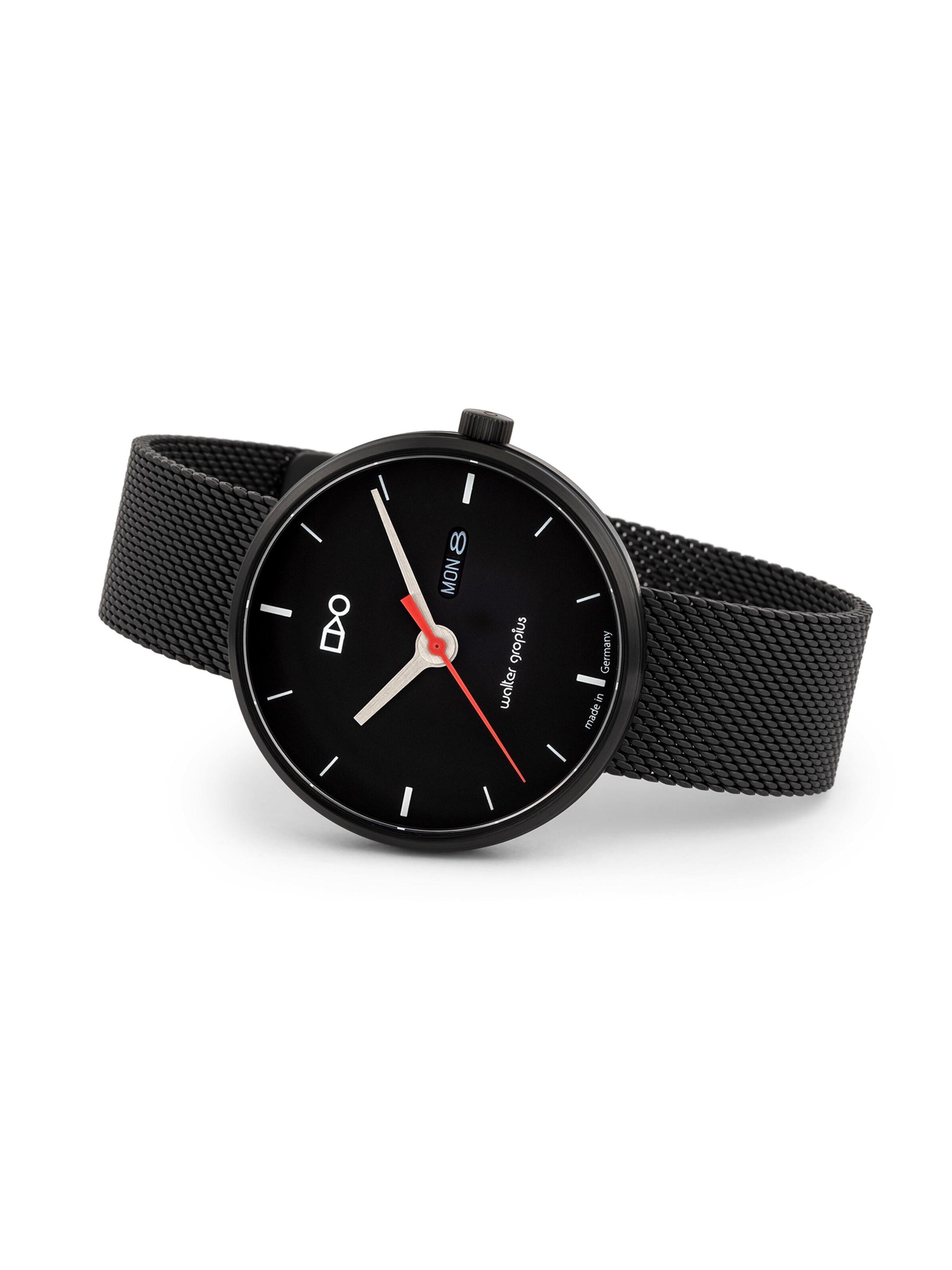 WALTER GROPIUS Analog Watch 'SIMPLEX' in Black