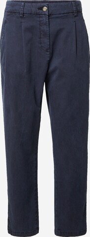 ESPRIT Regular Pleat-front trousers in Blue: front