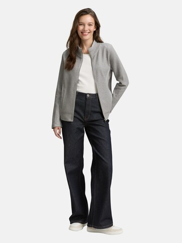 TOM TAILOR Zip-Up Hoodie in Grey