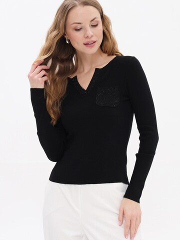 Passioni Pullover‌‌‌‌‌‌ in Schwarz: Vorderseite