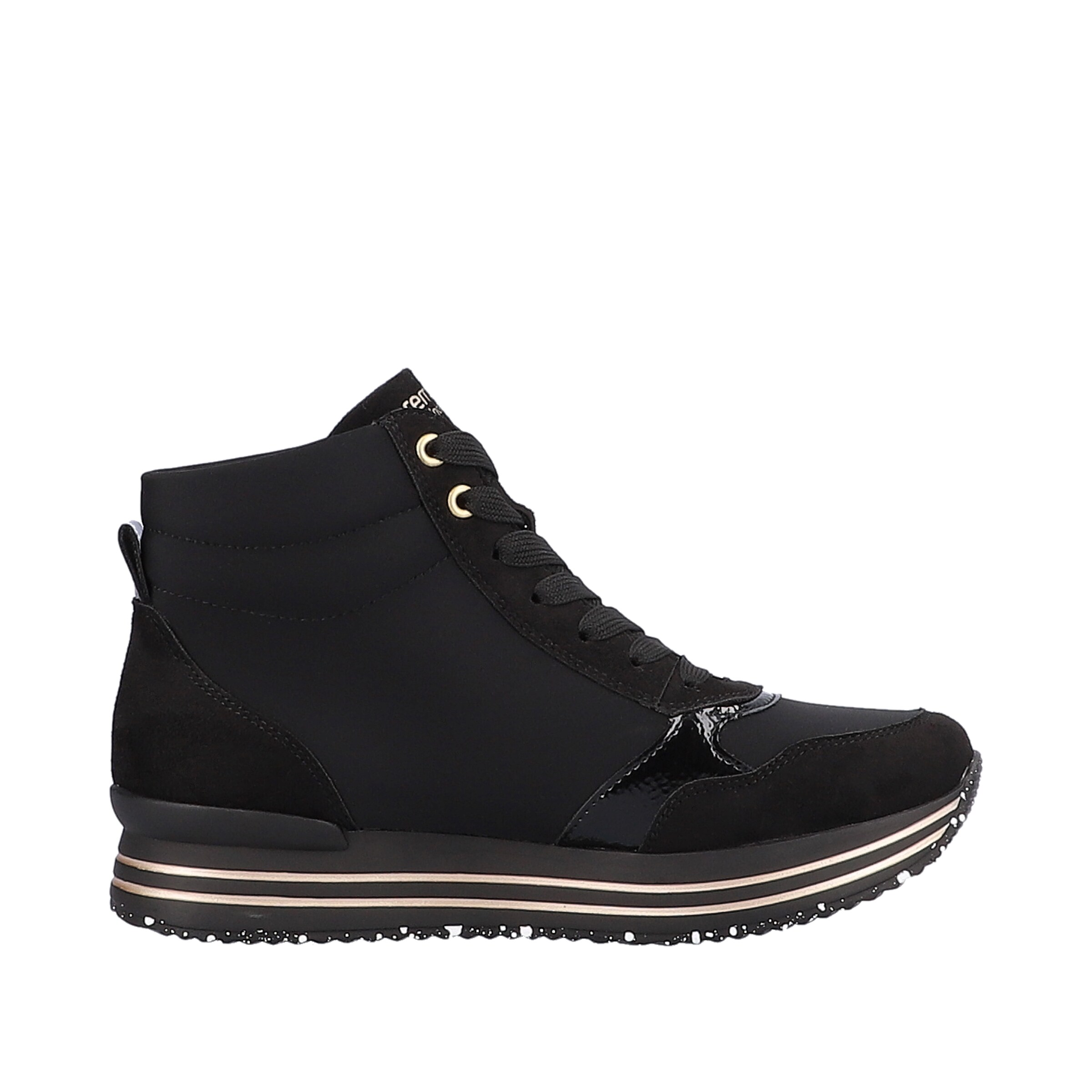 REMONTE High-Top Sneakers in Black