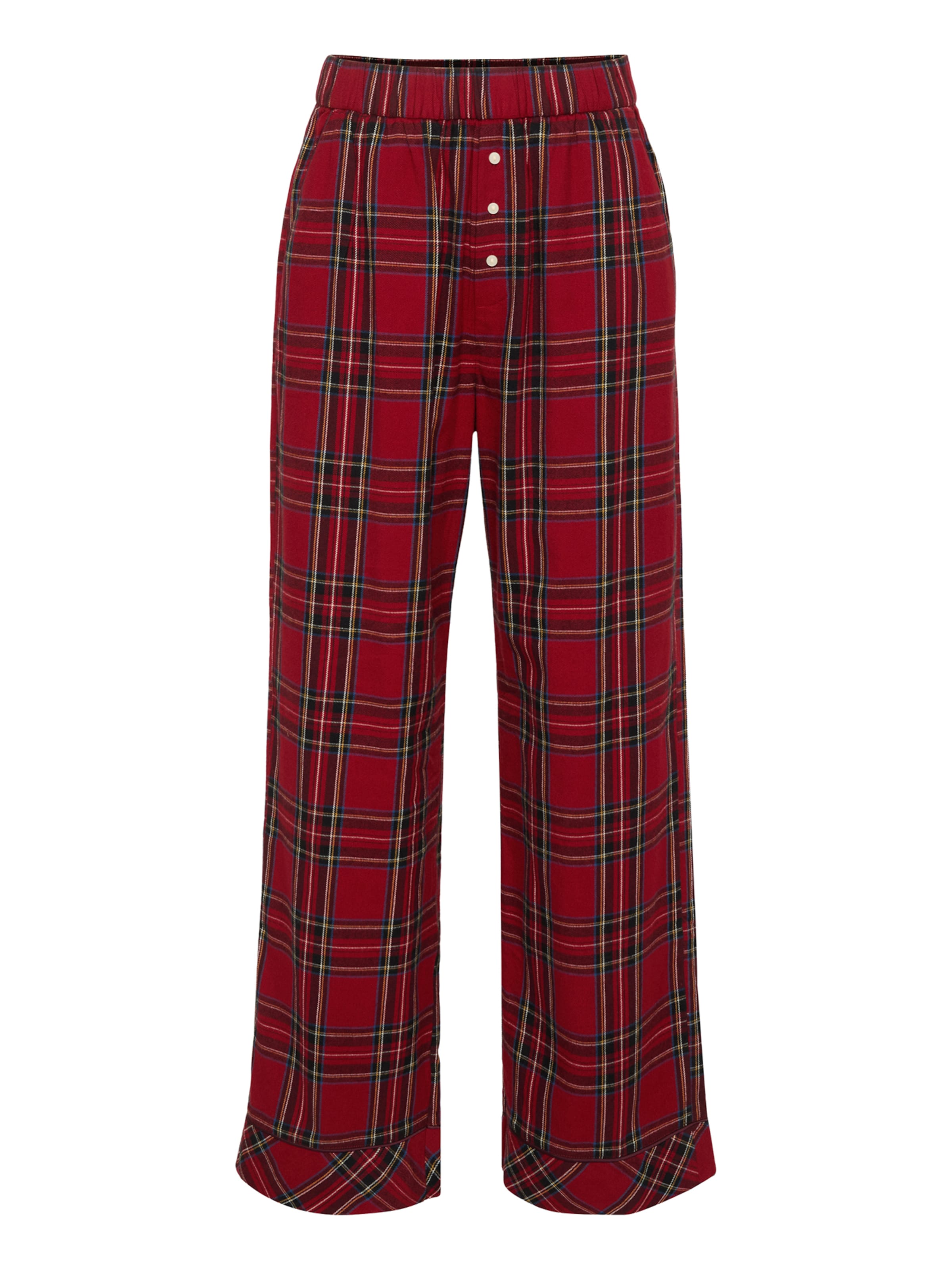 Abercrombie & Fitch Spodnie od piżamy w kolorze czerwony: przód