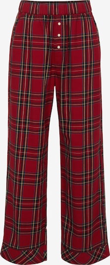 Abercrombie & Fitch Pidžama hlače u mornarsko plava / narančasta / crvena / bijela, Pregled proizvoda