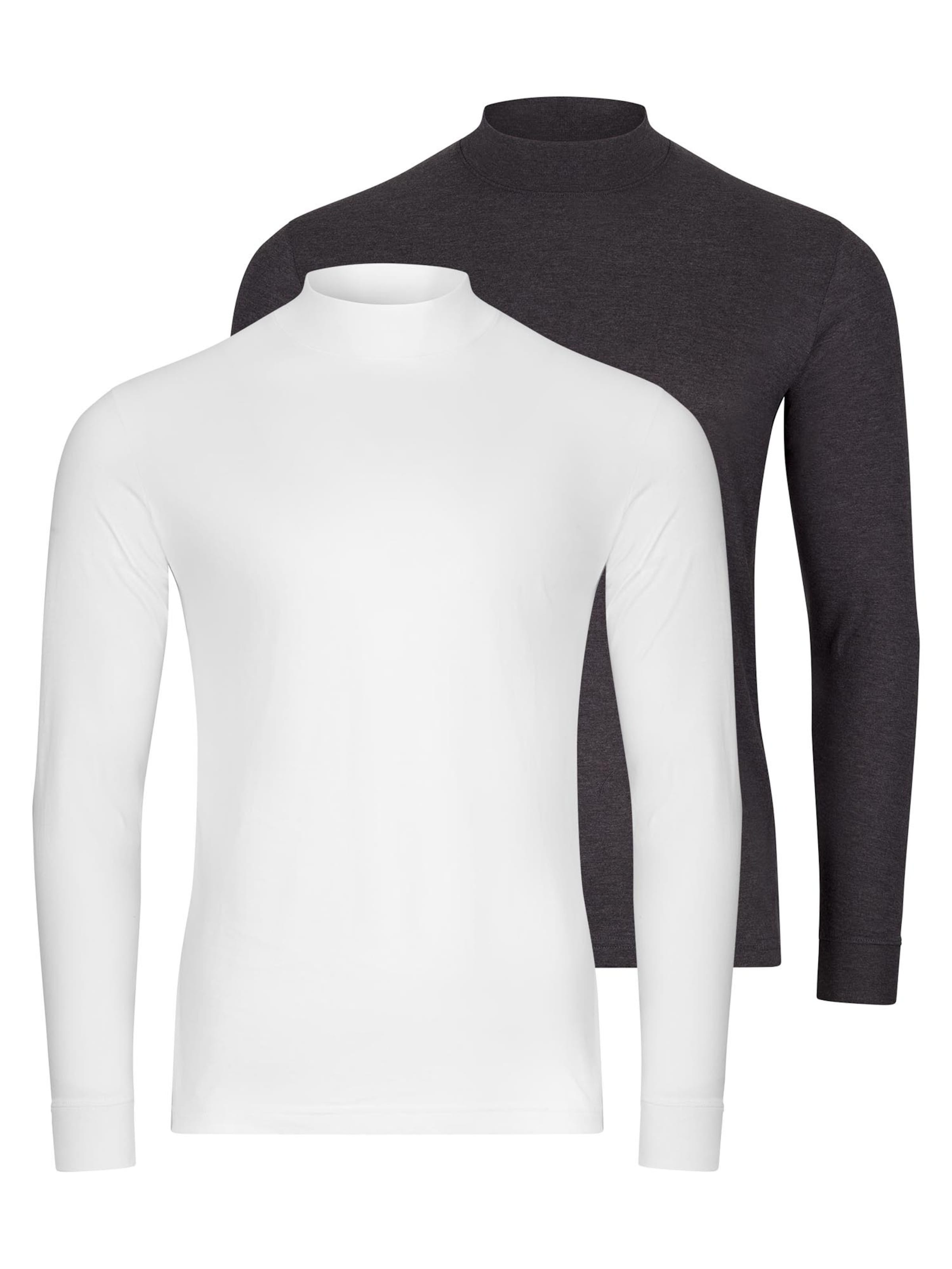 Ragman Shirt 'Basic'‌‌‌‌‌‌‌‌‌ in Grau: Vorderseite