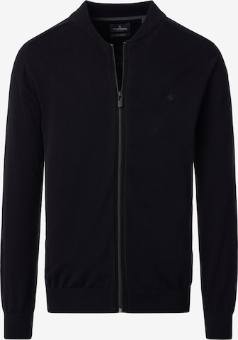 CASAMODA Strickjacke 'Basic' in Schwarz: Vorderseite