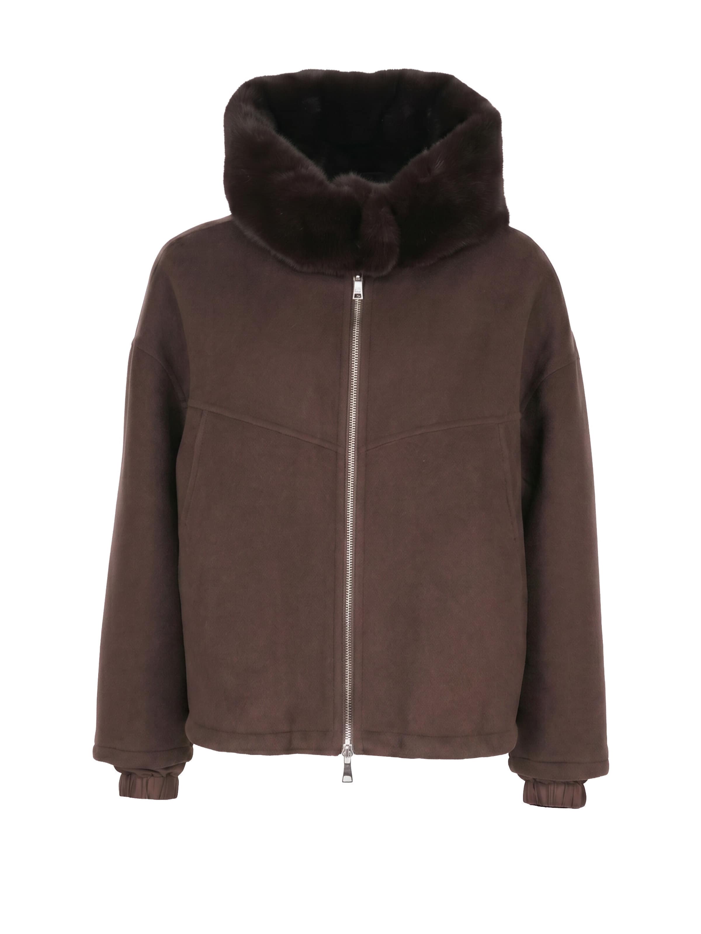 Veste mi-saison 'JERRY' BLONDE No. 8 en marron : devant