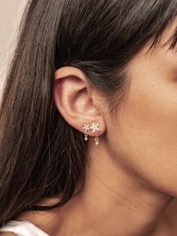 Hey Happiness - Pendientes 'Daisy Glow' en oro