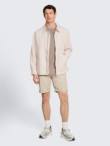 Regular Pantalon chino TOM TAILOR en marron : devant