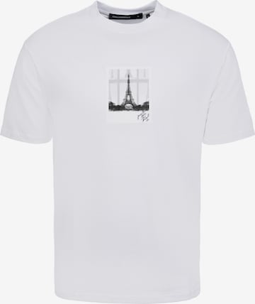 T-Shirt Karl Lagerfeld en blanc : devant