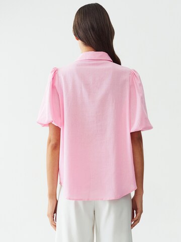 Calli Bluse 'KYLA' i pink: tilbage