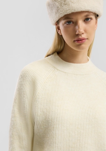 QS - Jersey en beige