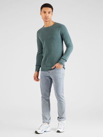 Key Largo Regular fit Пуловер 'THOMAS' в зелено
