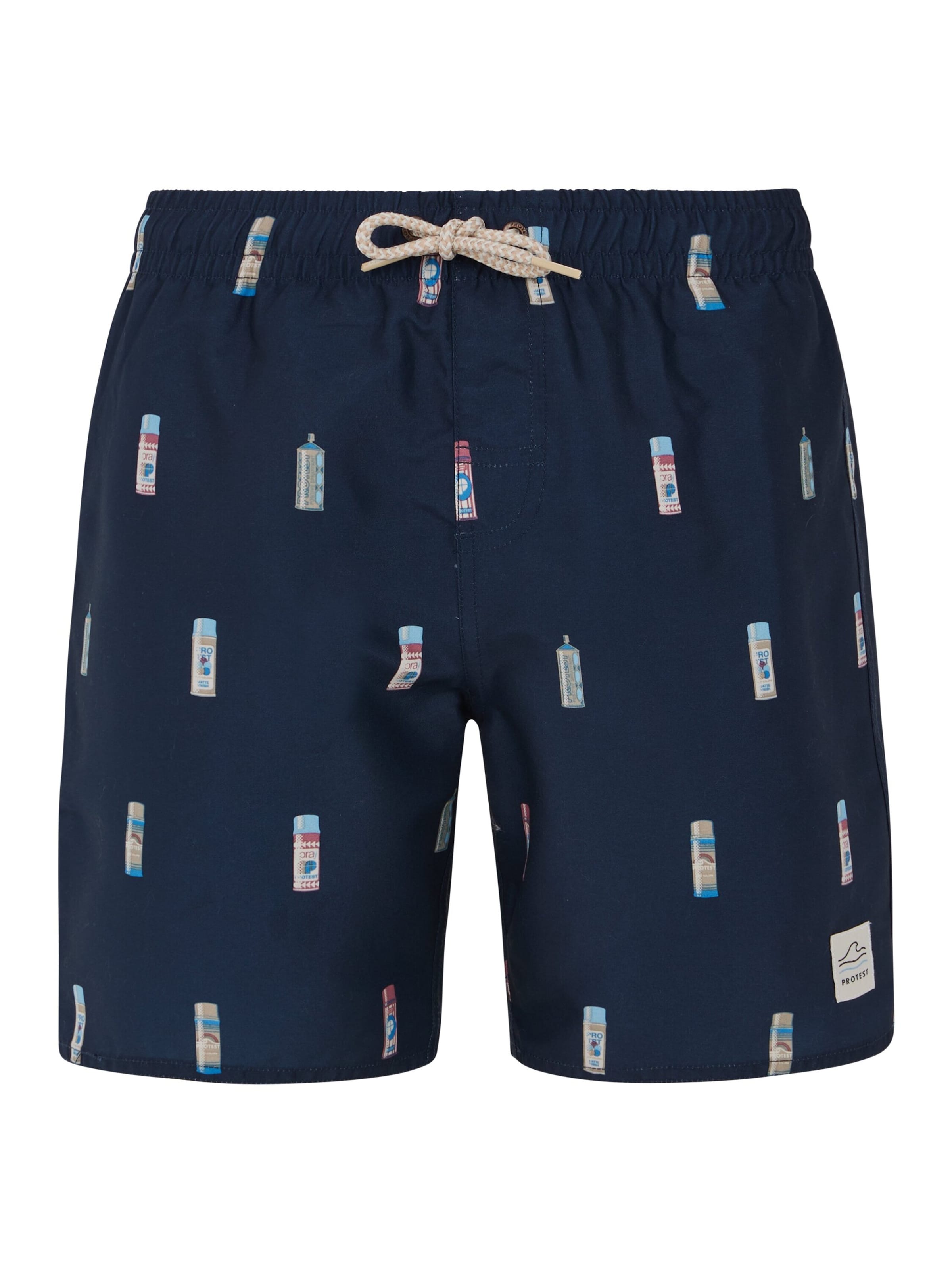 PROTEST Zwemshorts 'PRTBITMAP JR' in Blauw: voorkant