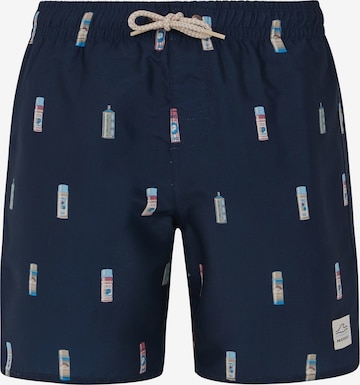 PROTEST Zwemshorts 'PRTBITMAP JR' in Blauw: voorkant