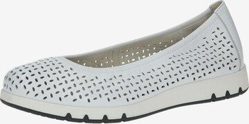 CAPRICE Ballet Flats in White: front