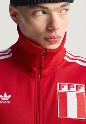 Giacca di felpa sportiva 'Peru' di ADIDAS ORIGINALS in rosso