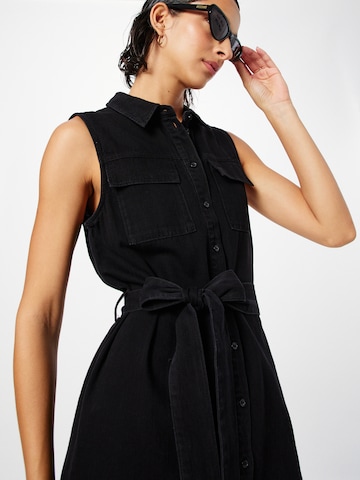 PIECES Shirt dress 'OSALINA' in Black