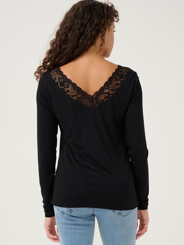 T-shirt 'CR Trulla' Cream en noir