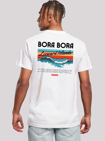 F4NT4STIC Shirt 'Bora Bora Leewards Island' in Wit: voorkant