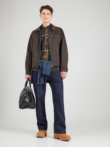 Barbour Regular Fit Hemd 'Harris' in Grün