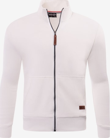 Reslad Sweatjacke 'RS1015' in Weiß: Vorderseite