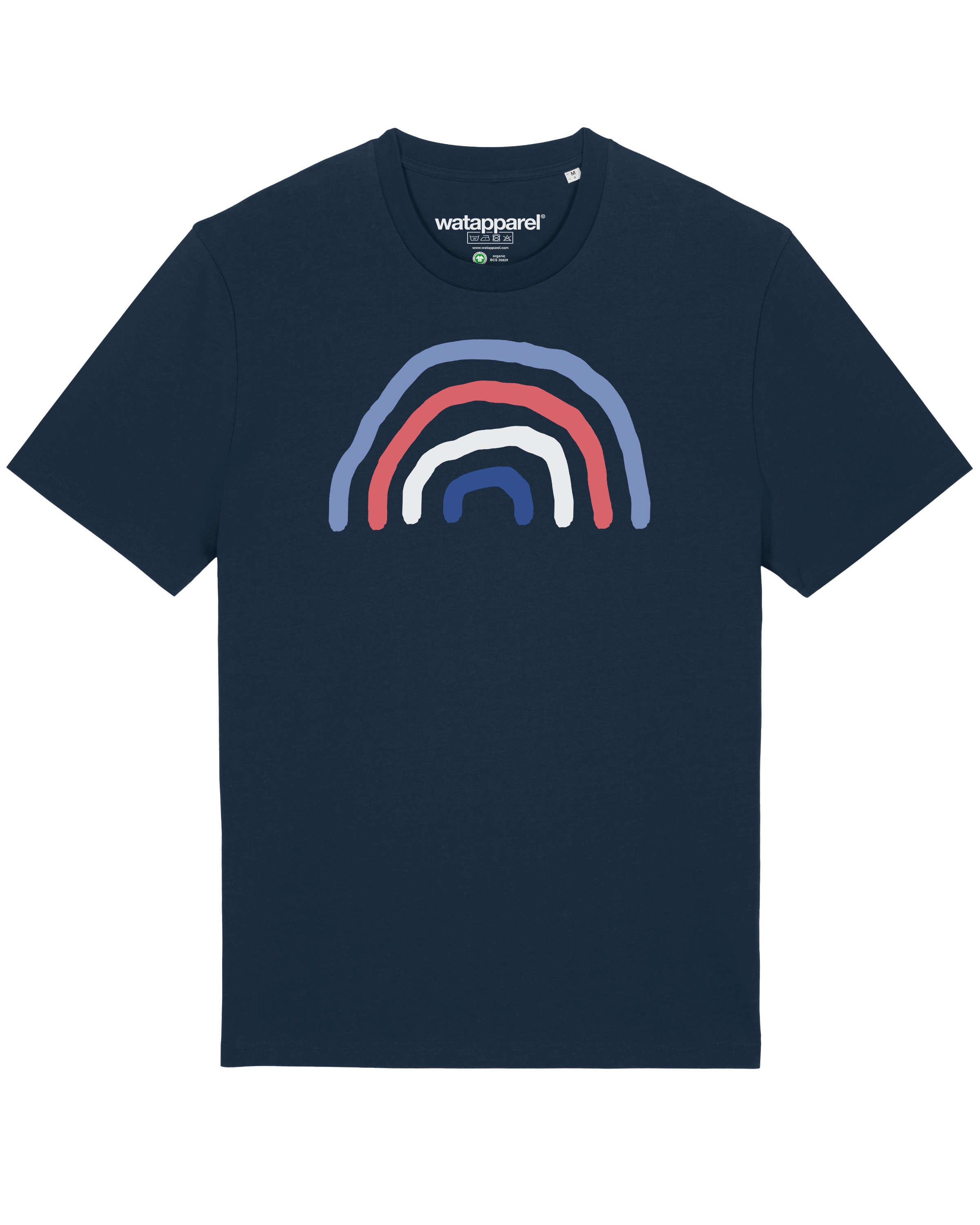 T-Shirt ' Regenbogen ' Watapparel en bleu : devant