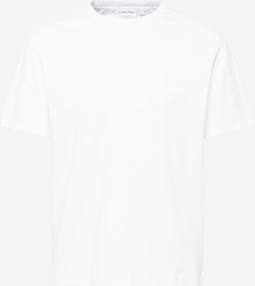 T-Shirt Calvin Klein en blanc : devant