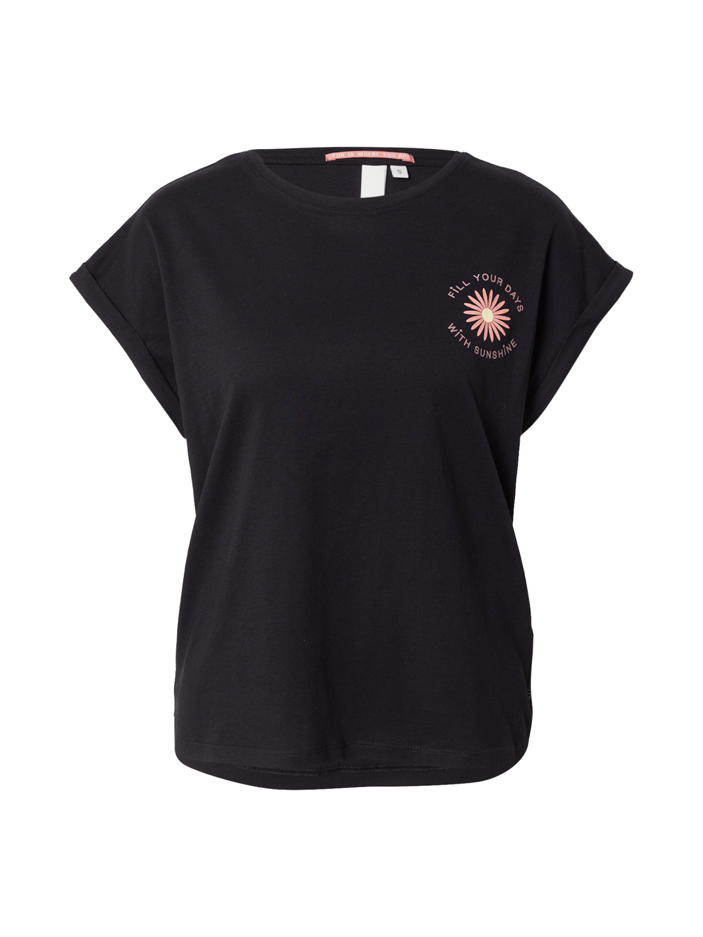 QS Tričko - Čierna: predná strana