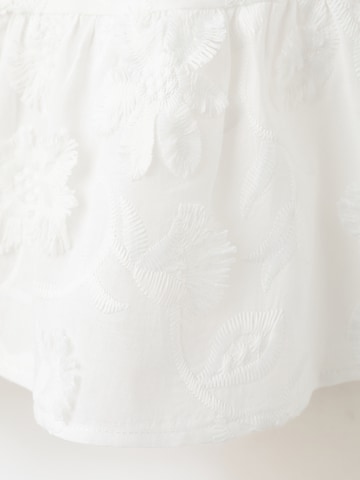 MANGO Bluse 'CAPUCHIN' in Weiß