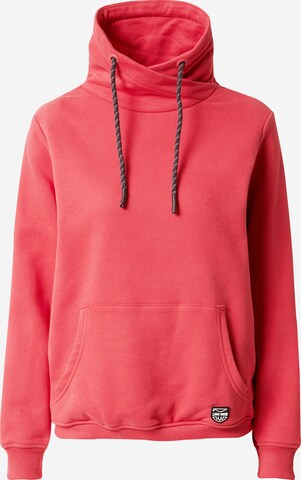 Lake View Sweatshirt 'Tabea' i rød: forside