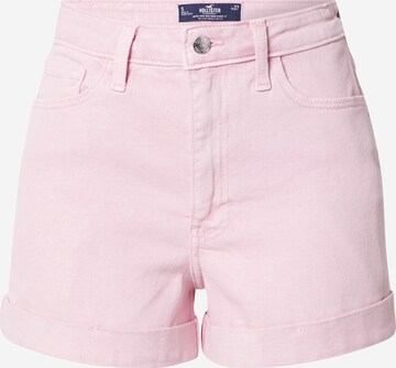 HOLLISTER Slimfit Džíny – pink: přední strana