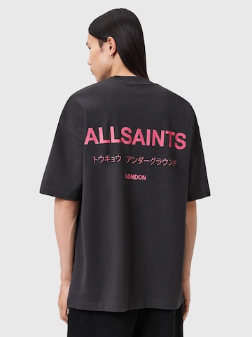 AllSaints Μπλουζάκι 'Underground' σε μαύρο: μπροστά