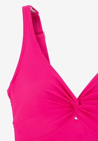 LASCANA Triangel Badeanzug 'Lolo' in Pink
