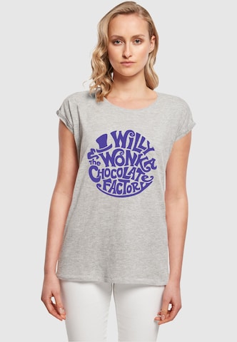 ABSOLUTE CULT Shirt 'Willy Wonka And The Chocolate Factory' in Grau: predná strana