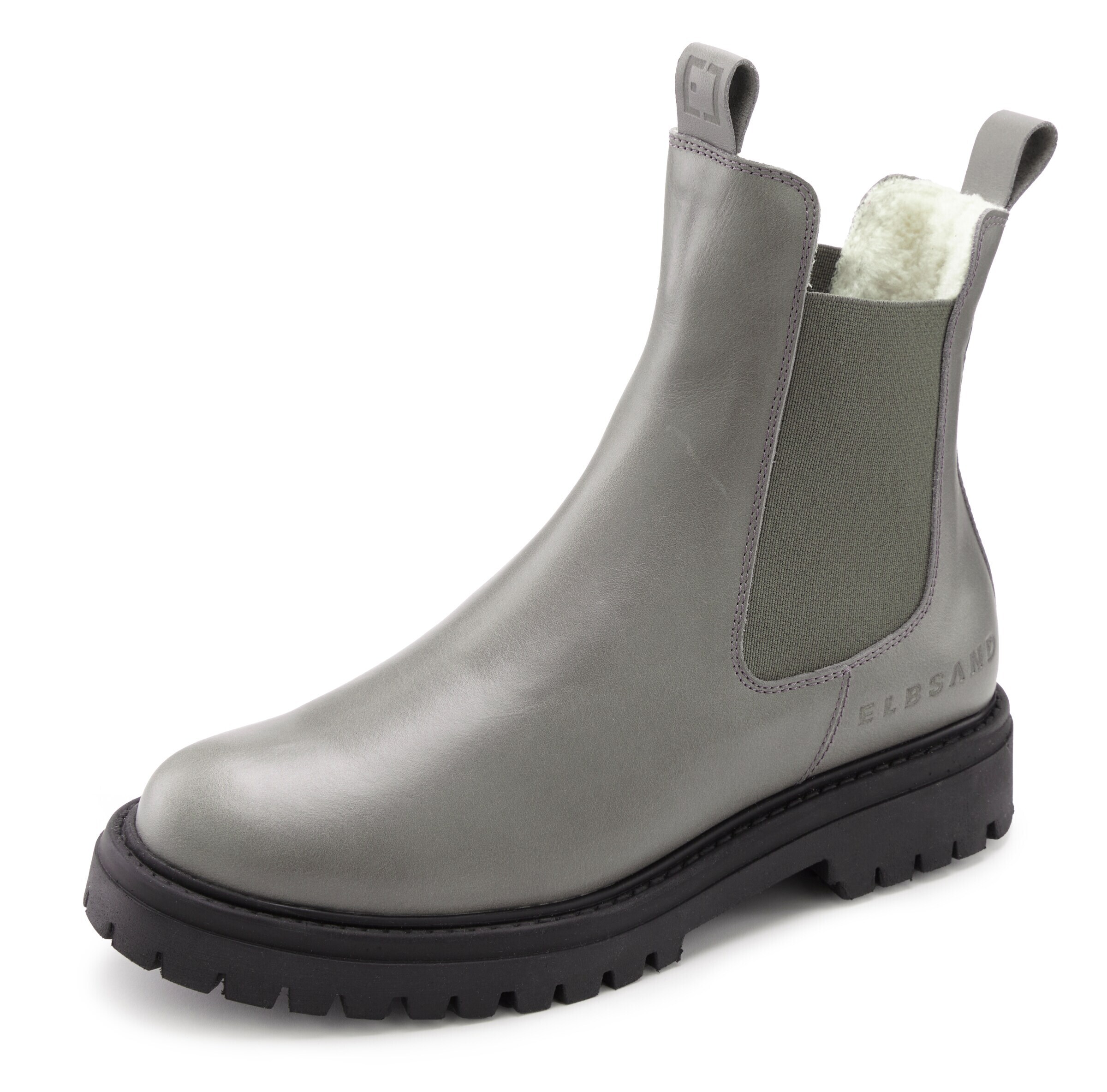 Boots chelsea di Elbsand in grigio: frontale