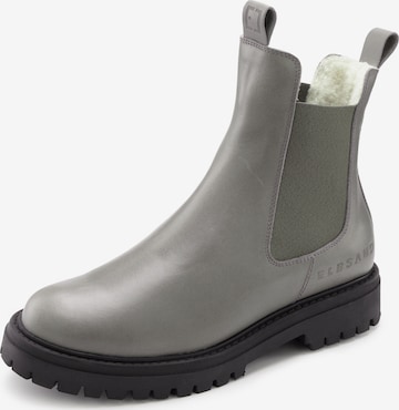 Elbsand Chelsea Boots in Grau: Vorderseite