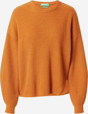 UNITED COLORS OF BENETTON Sweater in Brown: front