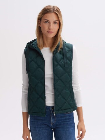 OPUS Vest 'Wemo' in Green: front