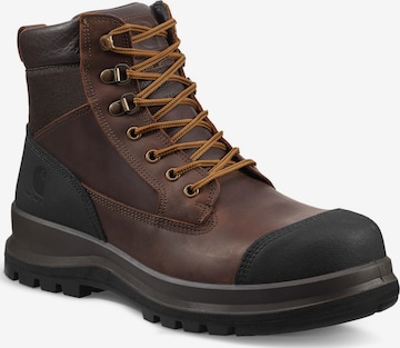 Carhartt WIP Boots 'Halbschuhe Detroit in dunkelbraun' in Braun: Vorderseite