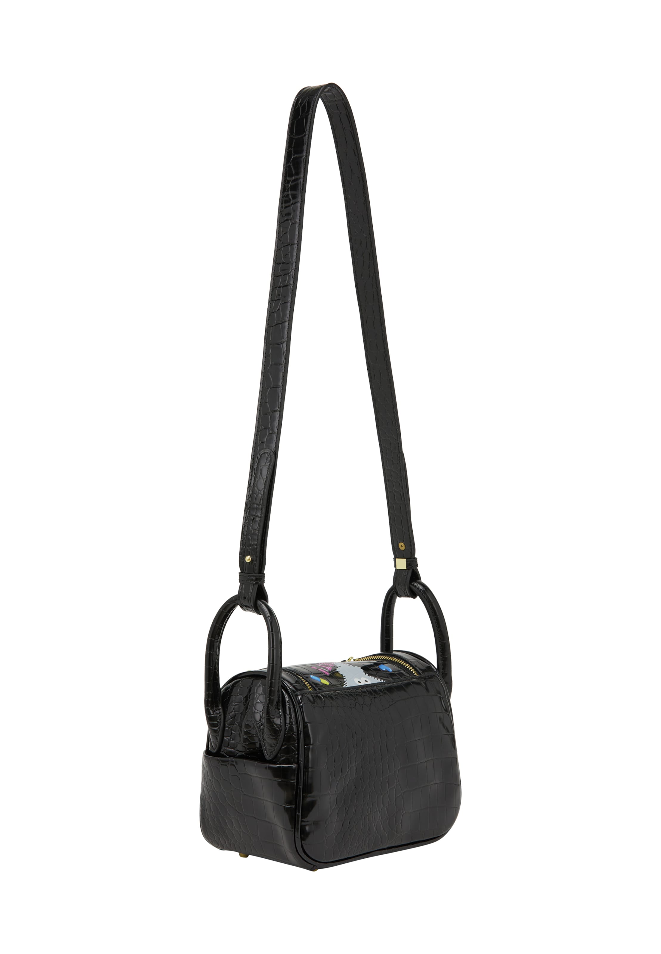 MYMO Crossbody Bag 'Pop Eyetheme' in Black